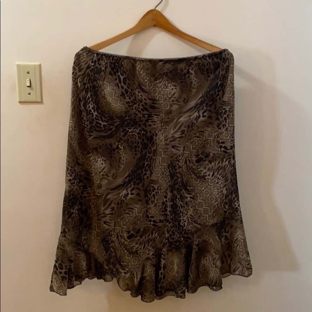 Animal print skirt